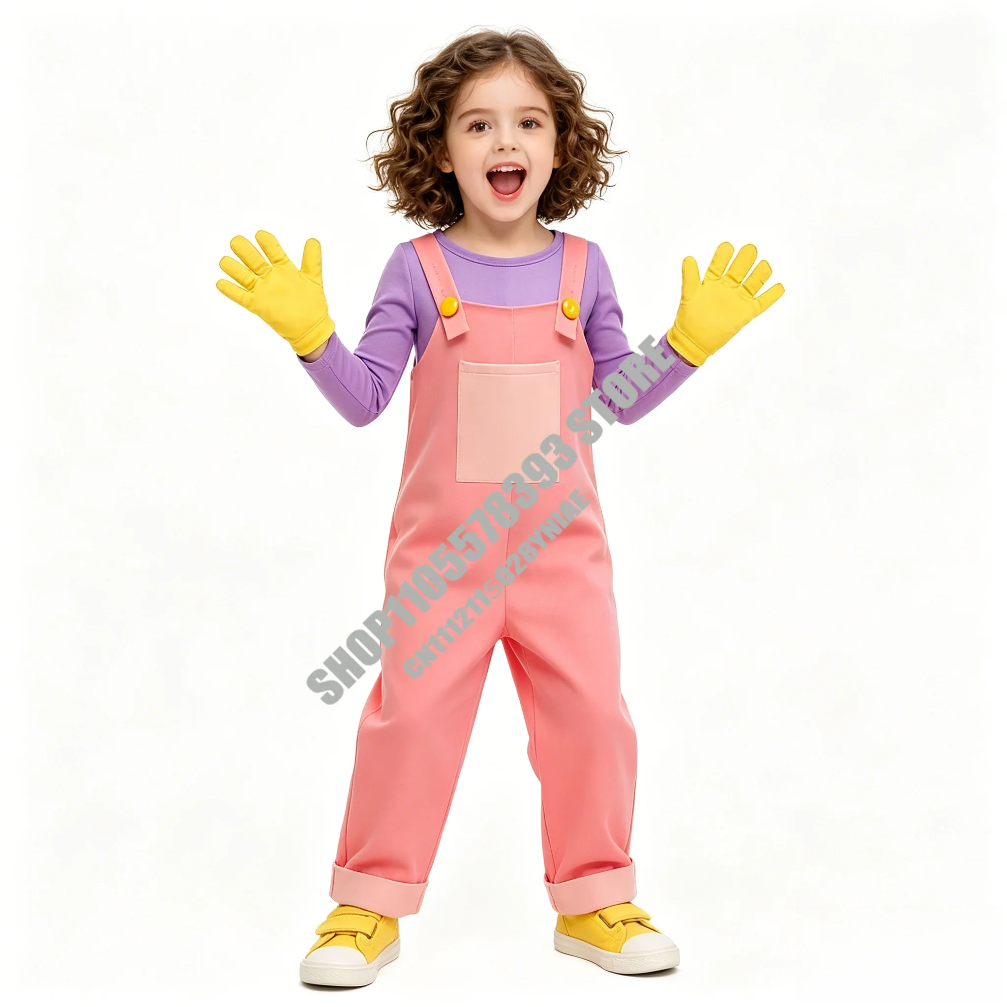 

New Game The Amazing Digital Circus Jax Cosplay Costumes Kids Girl Jumpsuit+Gloves For Party Dress Up Halloween Carnival Costume