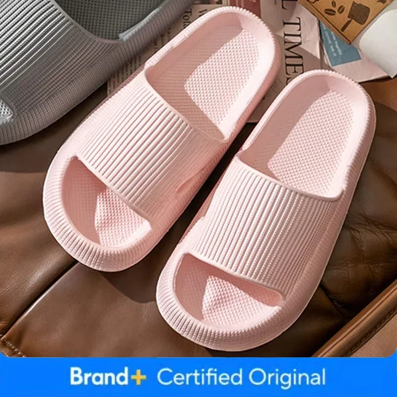 

Пляжные тапочки из ЭВА, толстая подошва, 4 см, похожие в облаке, комфортные домашние тапочки для пары, увеличивающие рост, домашние однотонные летние сандалии
