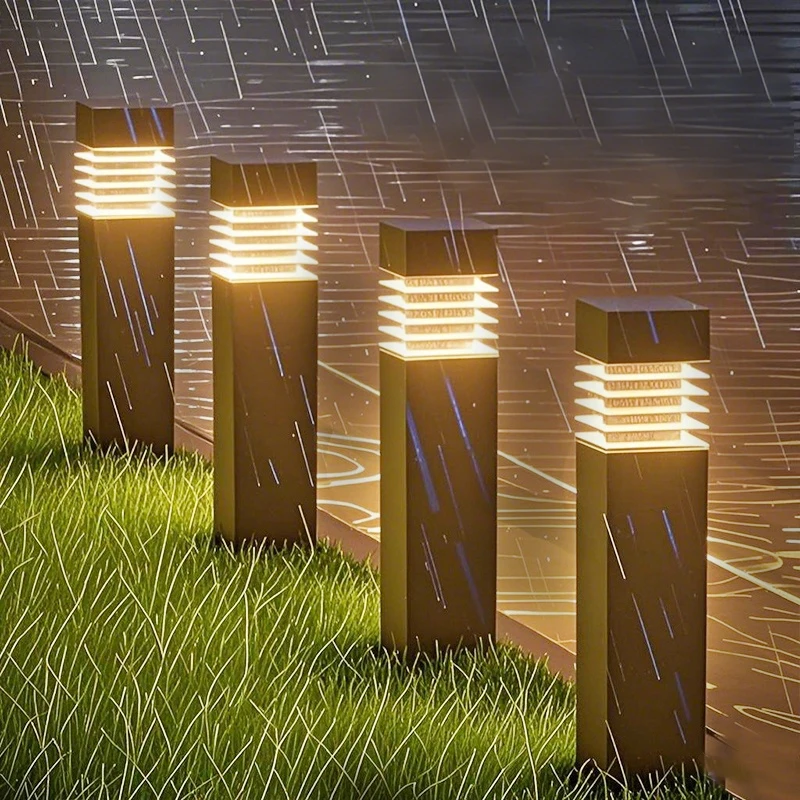 Outdoor LED Solar Pathway Lights Waterproof Decorative Courtyard Garden Lawn Ground Solar Lamp