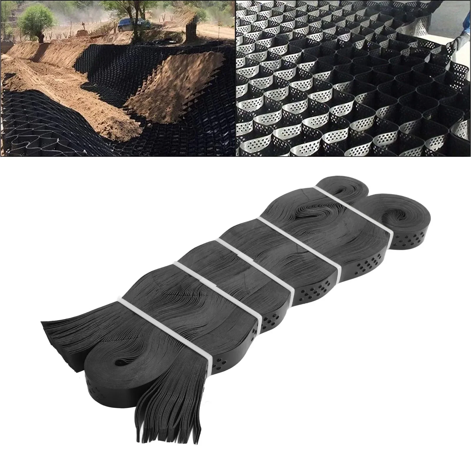 9x17 FT Gravel Ground Grid HDPE Foldable Geocell Stabilization Grid for Garden Driveway Parking Lot