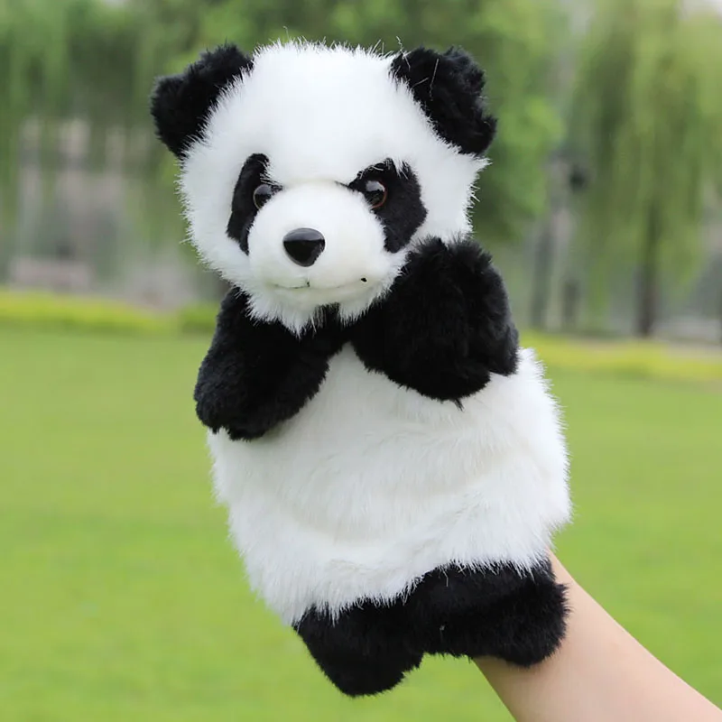 Kleine Panda Handpuppen Kinder Party Festival Geste Hand Kapuze Dropship