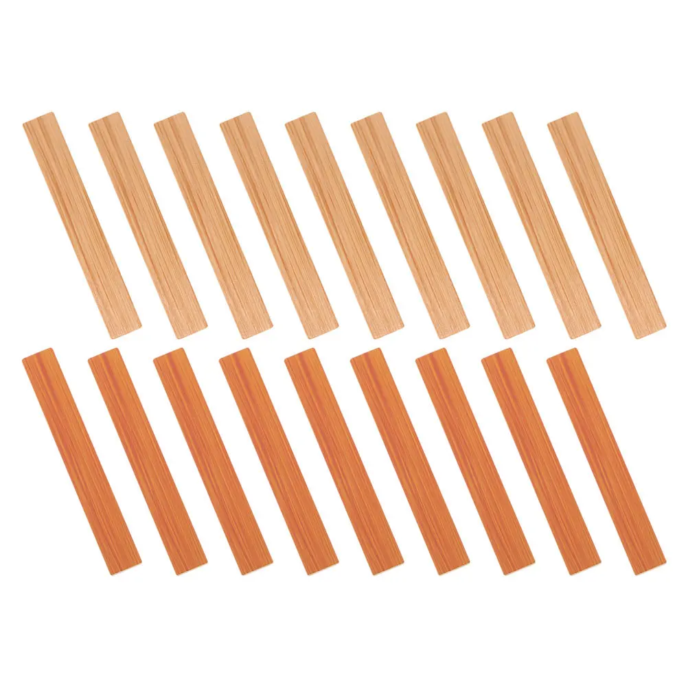 Panneaux de sol réalistes en Grain de bois, 40 pièces, feuilles de sol miniatures détaillées pour bricolage, petite maison, chambre à coucher, cuisine, projets de modélisation