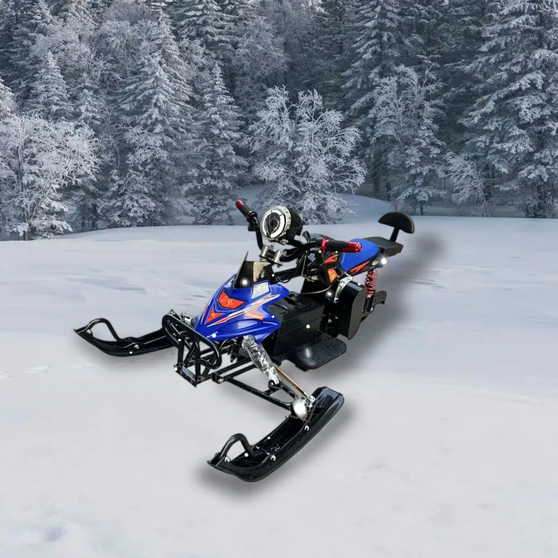 Crawler Ski Car With Wheels Electric Snowmobile For Adults And Children Winter Sports Sledding Outdoors