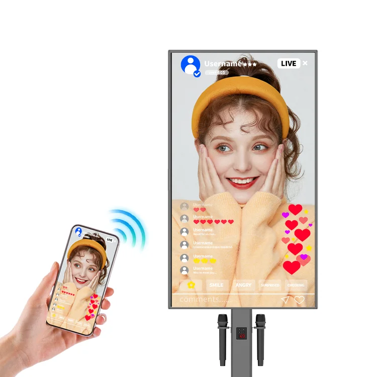 

live 15.6-inch all-in-one machine intelligent live karaoke with microphone