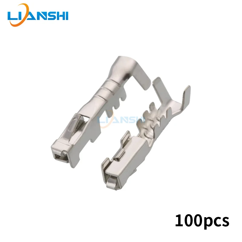 100pcs 282403-1 For Ford tweeter plug terminal spring copper tinned DJ621-1.5A