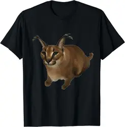 Funny Cat, Floppa Meme, Caracal Cat, Cat Lovers T-Shirt Unisex T-shirts For Man Woman Short Summer Tees Casual Cotton