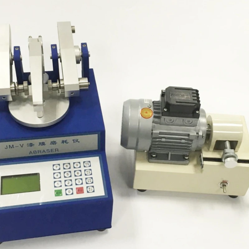 JM-V Abrasion Tester with grinder vacuum cleaner