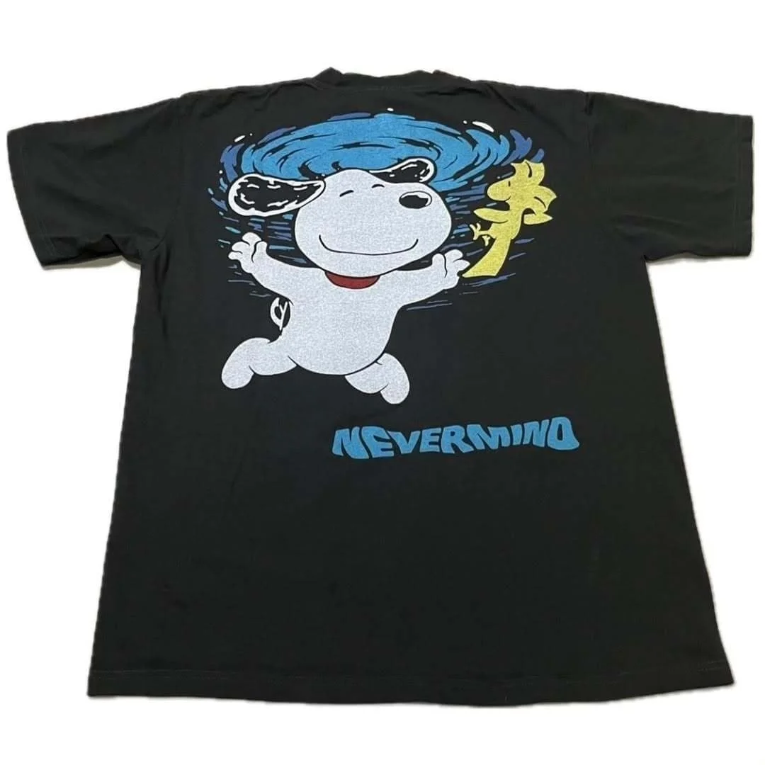 Snoopy Nirvana T Shirt Women's Tshirt Summer Vintage Rock  Tee Casual Streetwear Oversized Cotton Unisex Couple Matching Shirt