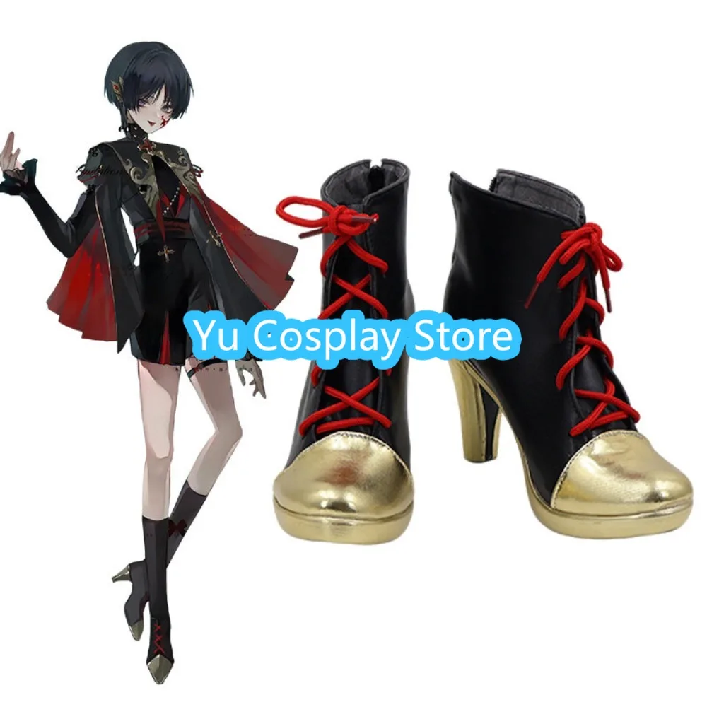 Genshin Impact Wanderer Cosplay Shoes Custom Made Style Game Cos Boots Exhibition Show
