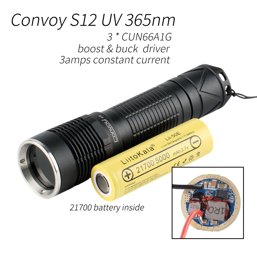 convoy s2 uv flashlight –AliExpress version で convoy s2 uv