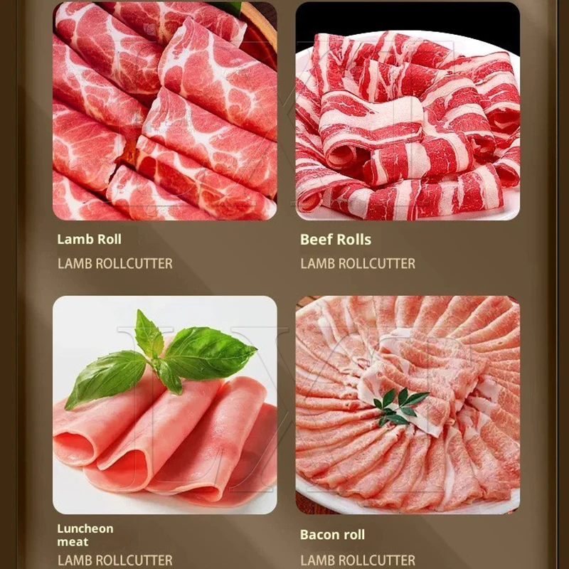 

CNC Automatic Lamb Slicing Machine Commercial Frozen Beef Mutton Cutting Rolling Machine