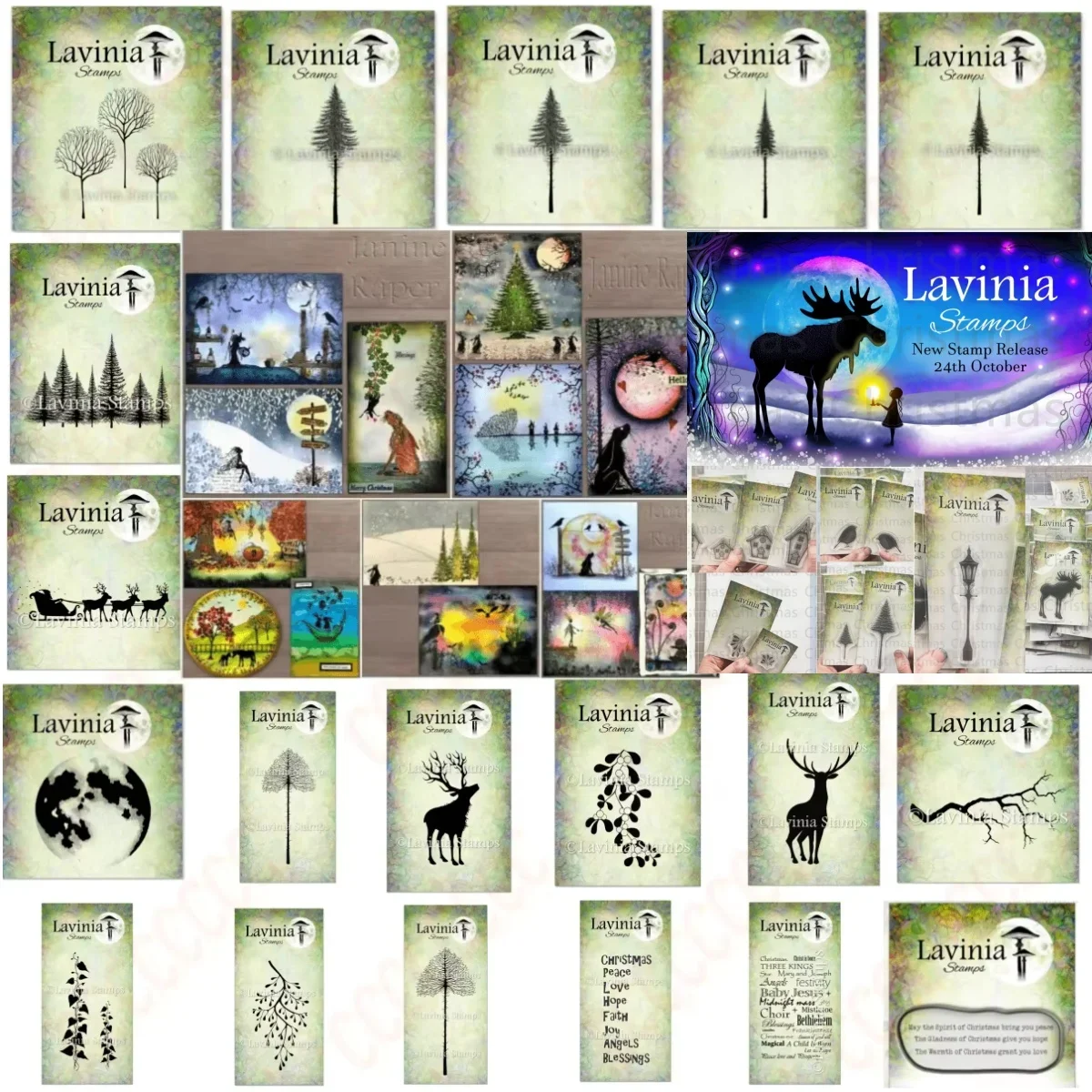 

New Christmas Animal Tree Collection Clear Stamps Scrapbooking Supplies Gift Paper Card Album Diy Craft Template