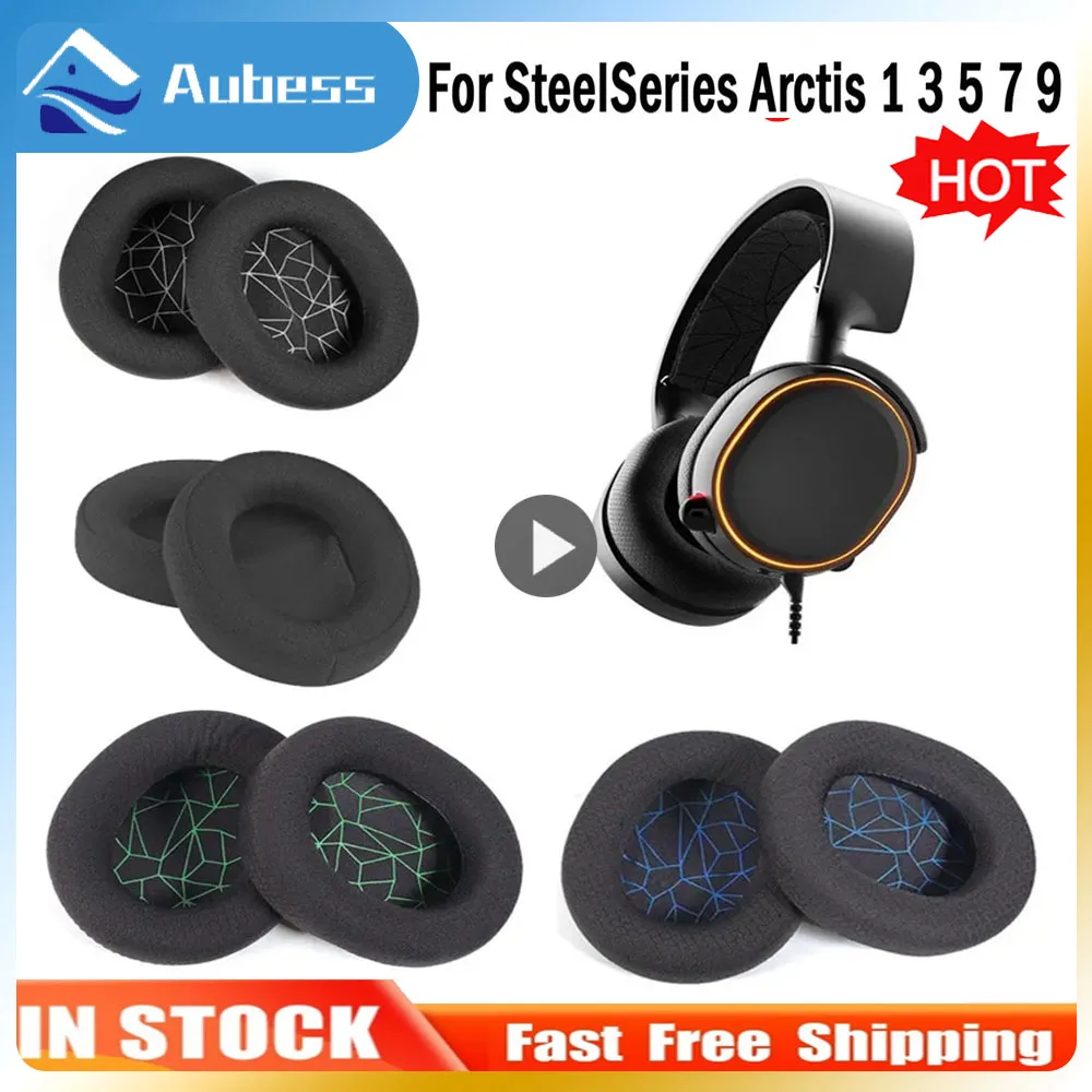 Headset Ear Pads For Steelseries Arctis 1/3/5/7/9 Gaming Headphones Replacement Foam Earmuffs Cushion High Quality Fit Perfectly