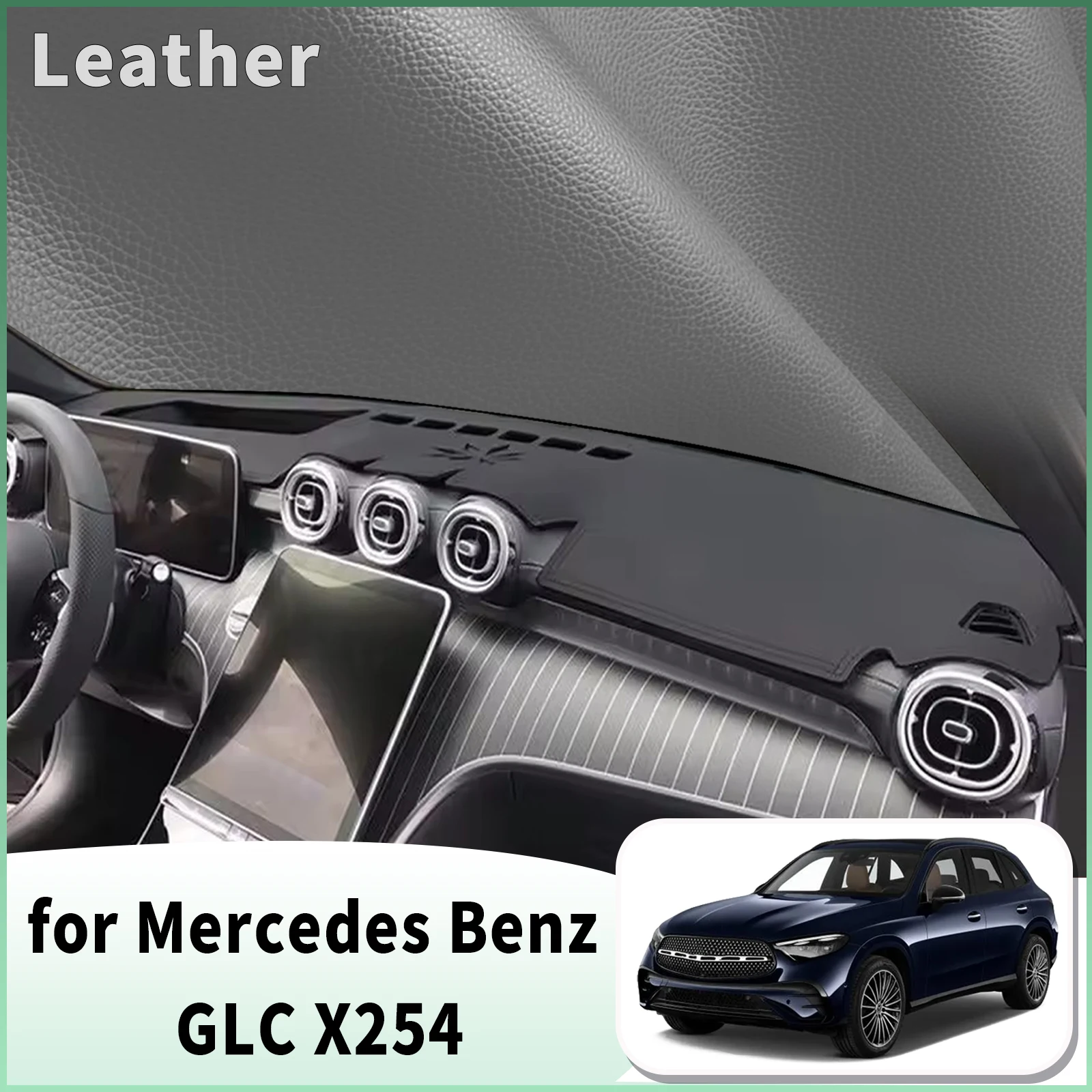 for Mercedes Benz GLC Class X254 glc300 glc260 amg 63 Dash Mat Dashboard Cover Dashmat Anti-Reflection Heat Insulation Sunshade