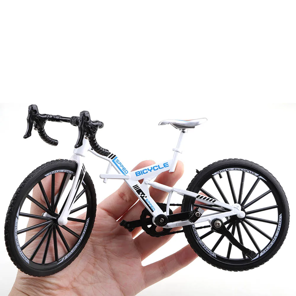

(Boxed), 1/8 scale, bent-handle with shock-absorbing racing Shibuya road bike style model, metal casting, tabletop ornament