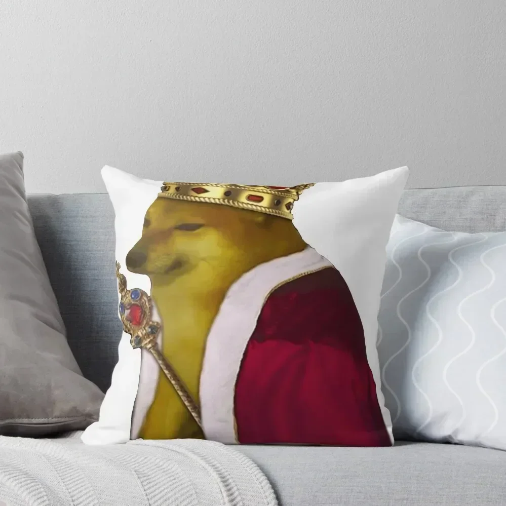 

Cheems king Throw Pillow Custom Cushion Photo Luxury Pillow Case luxury sofa pillows Pillow Case Christmas