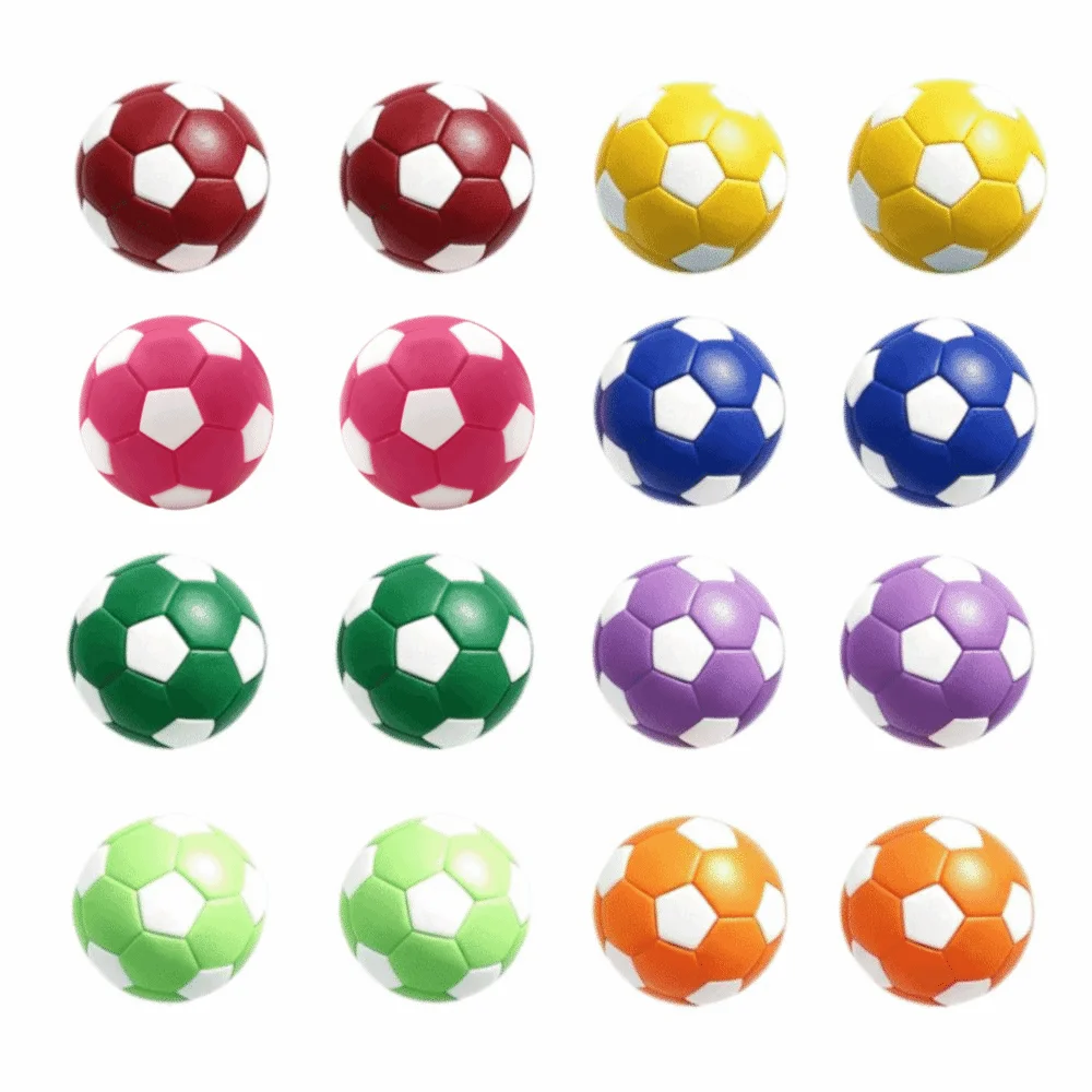 

16PCS Multicolor Foosball Table Balls Glossy Finish Plastic Mini Soccer Balls Soccer Ball Table Soccer Balls Home Recreation
