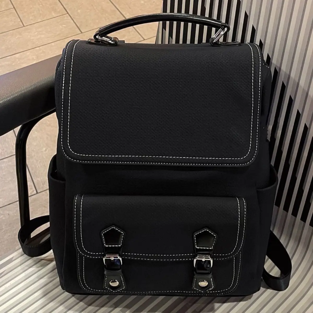 بلون بسيط حقيبة لابتوب محمولة باليد المرأة ماك بوك اير برو 13 14 15.6 16 بوصة حقيبة دفتر اليومية دائم حقيبة ظهر الطالب 2025