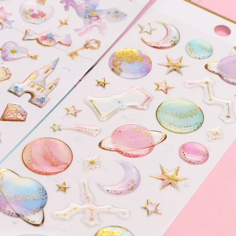 Autocollants 3D de qualité supérieure pour téléphone portable, stickers en cristal, étoile, lune, cheval, dessin animé, décoration pour iPhone, offre spéciale, 1 pièce