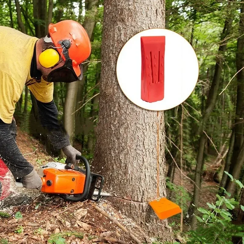 

Tree Felling Wedges for Chainsaw, 6Inch Felling Wedge, Auxiliary Tool, Tree Cutting Wedge, Spiked Logging