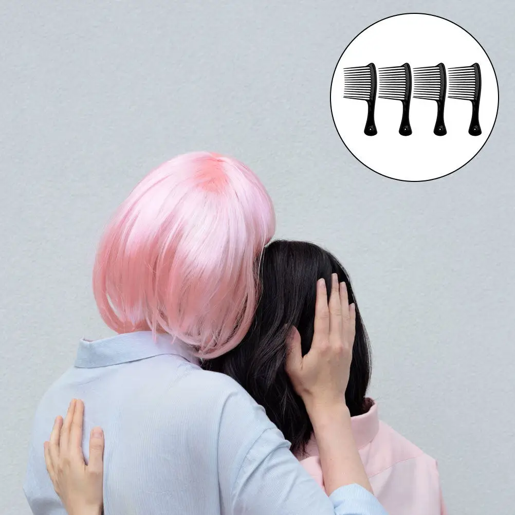 

4Pcs Professional Wide Tooth Comb Set Anti-Static Hair Styling Comb for Curly Straight Wavy Hair Easy Clean Heat Resistant