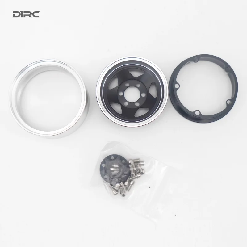 Mozzo ruota in metallo a cinque raggi D1RC mozzo ruota in metallo per auto da arrampicata con pentagramma da 1,9 pollici 4106 parte modificata