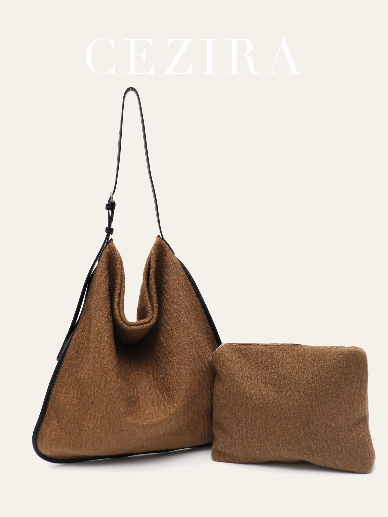 

CR Women Oversized Large Capacity Shoulder Bag Nylon Fabric PU Patchwork Slouchy Hobo with a Zipper Inner Purse College Daily