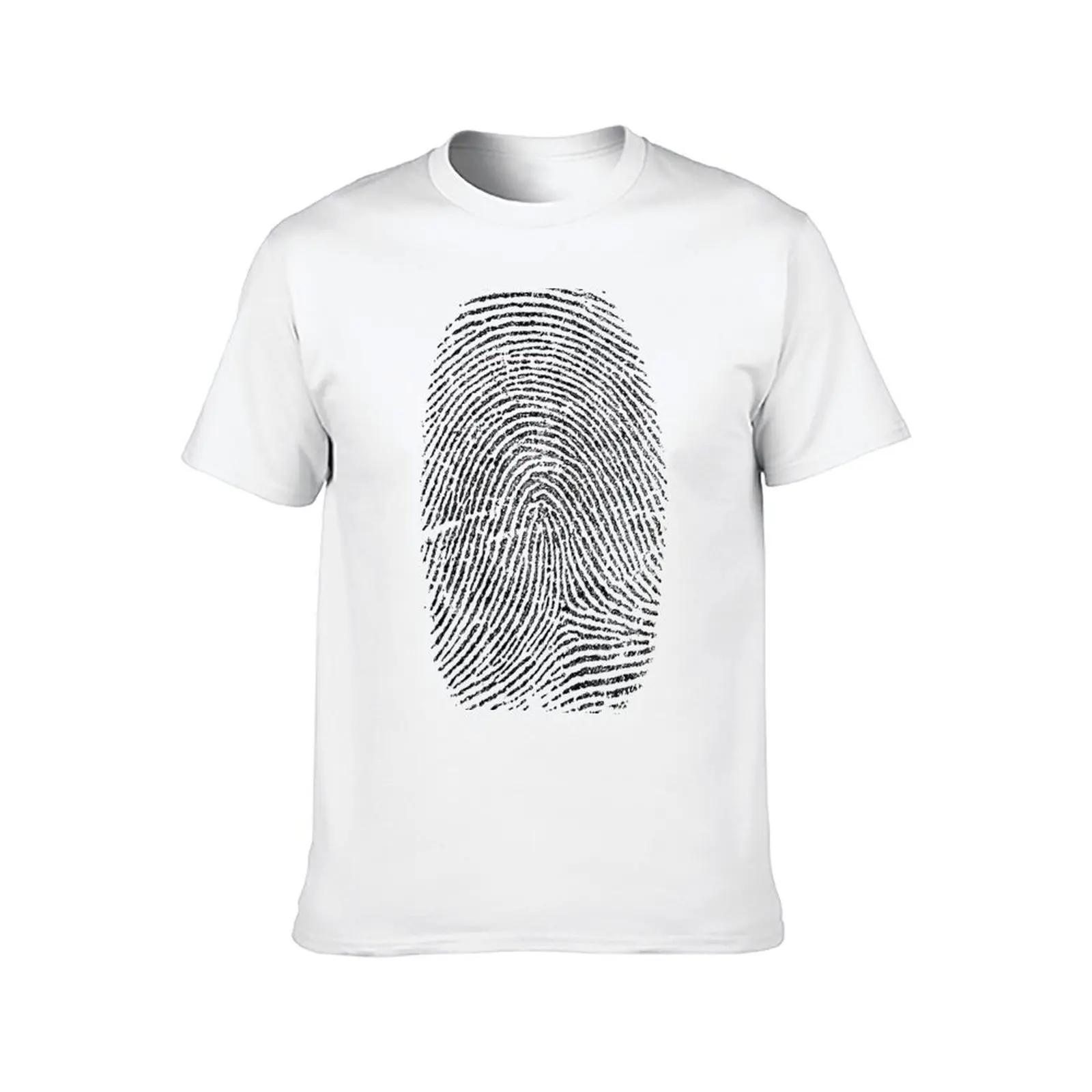 casual Black man man men Identity T-Shirt Fingerprint t for t funny shirts shirts