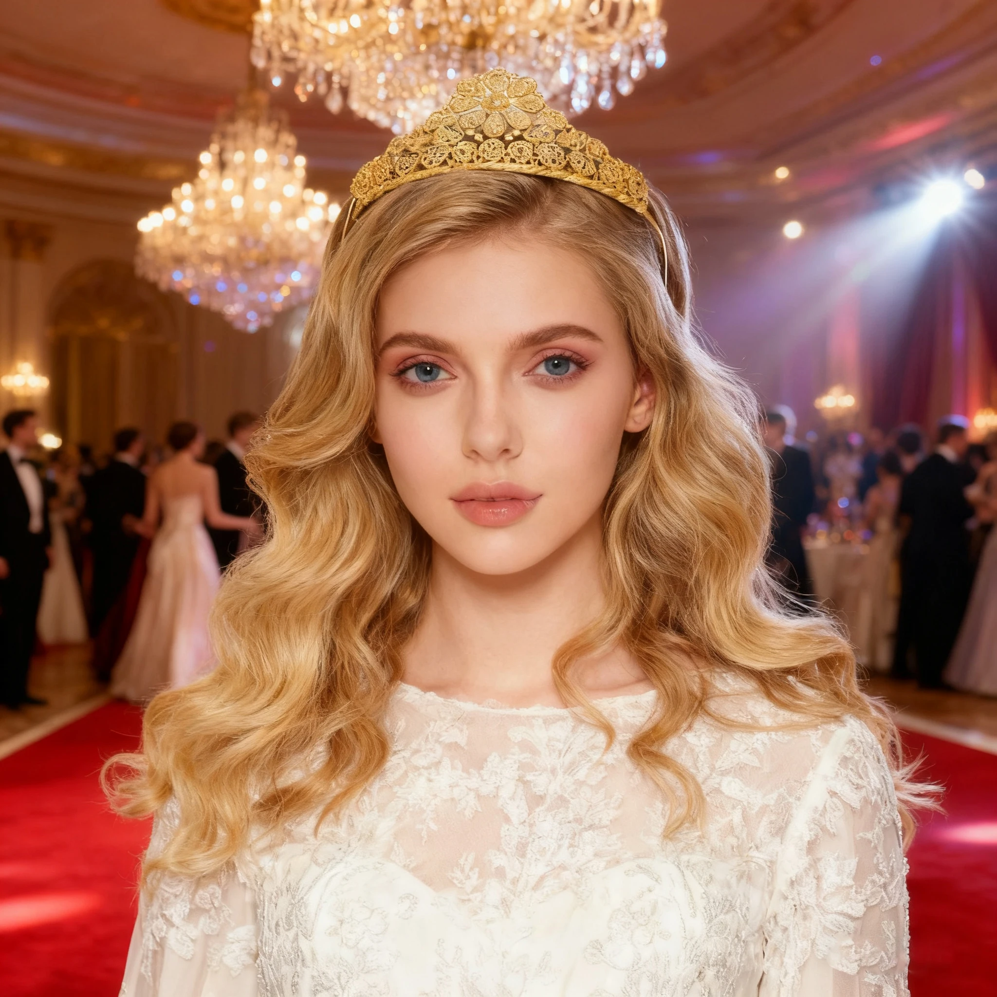 

Middle Eastern light luxury palace style golden hollow pattern headband gorgeous high-end bridal wedding hair accessories crown