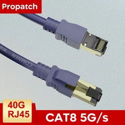 Propatch CAT8 Ethernet Cable Rj45 0.2-20m 40Gbps CAT 8 Games Networking PVC Internet Lan Cord for Laptops PS 4 Router RJ45
