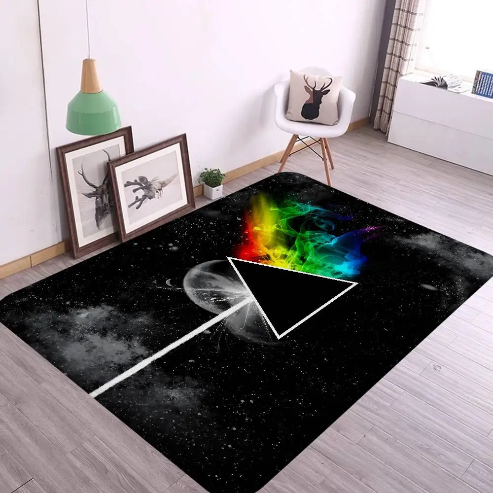P-Pink-F-Floyds Rock Band Floor Mat INS Style Soft Bedroom Floor House Laundry Room Mat Anti-skid Household Carpets