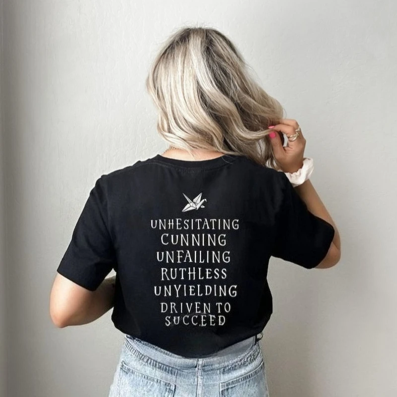 

Футболка Manacled Runes: Dramione Fanfic Gift, хлопковый топ с круглым вырезом и короткими рукавами, всесезонные повседневные модные футболки, женская одежда
