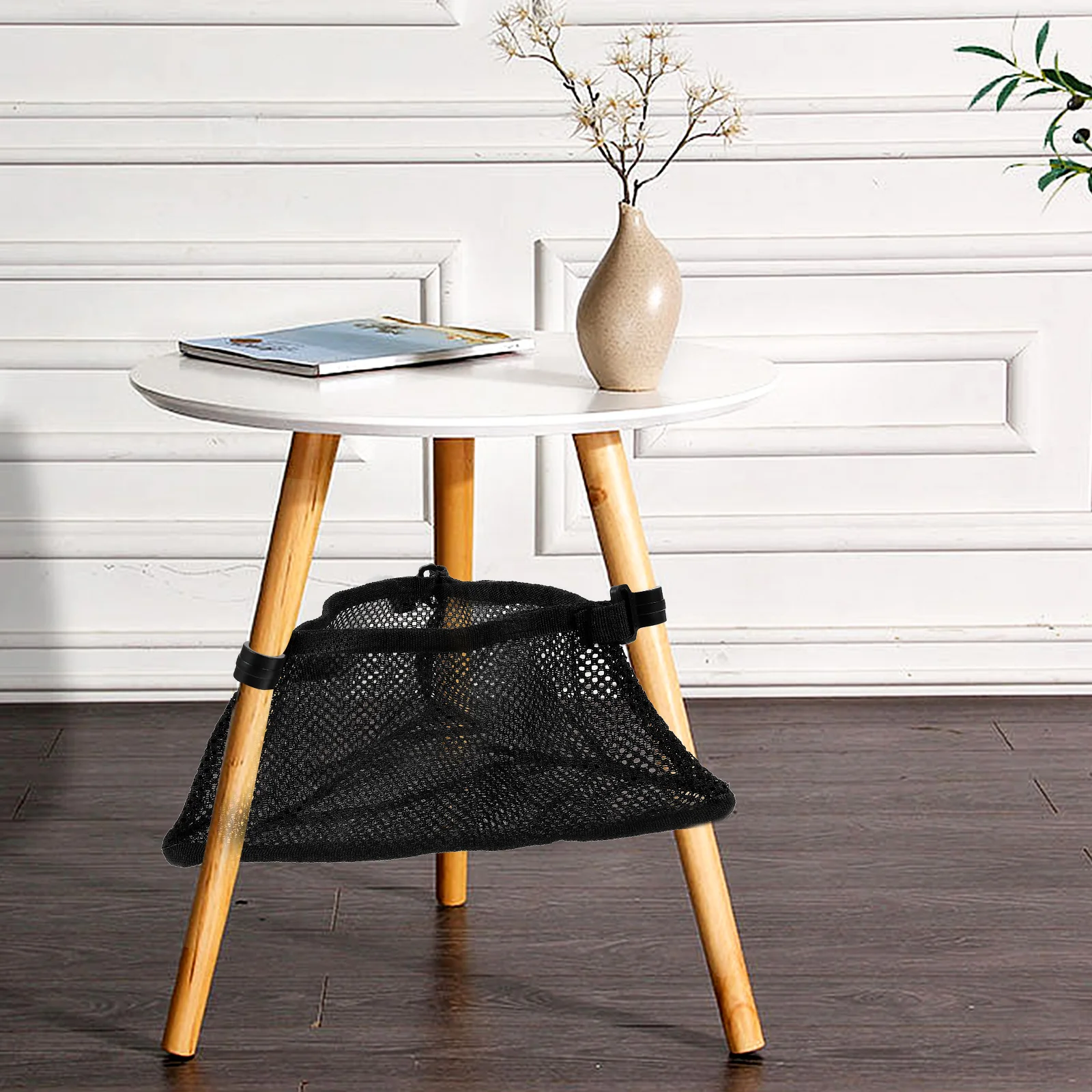 

Portable Camping Foldable Mini Round Table Foldable Table Netting Bag Netting Storage ganizer Hanging Mesh Bag for Outdoor