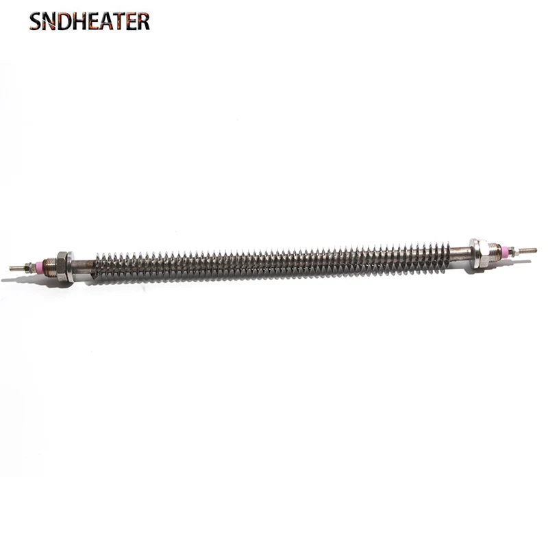 SNDHEATER Electric Oven Heater Hot Air Heating Element 110/220/380V M16/18 304SUS Straight Tubular Finned Heater 200-600W