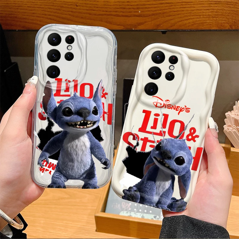 جميل ديزني غرزة ثلاثية الأبعاد قضية الهاتف لسامسونج غالاكسي S25 S24 الترا S23 S22 S21 S20 زائد FE A56 A36 A26 للصدمات غطاء كامل #1