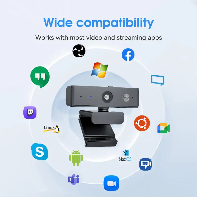 4K 5MP QHD 60Fps Smooth Video Camera 8x Zoom USB Webcam Intercom HD Digital Camera For Online Teaching Conference Live Broadcast