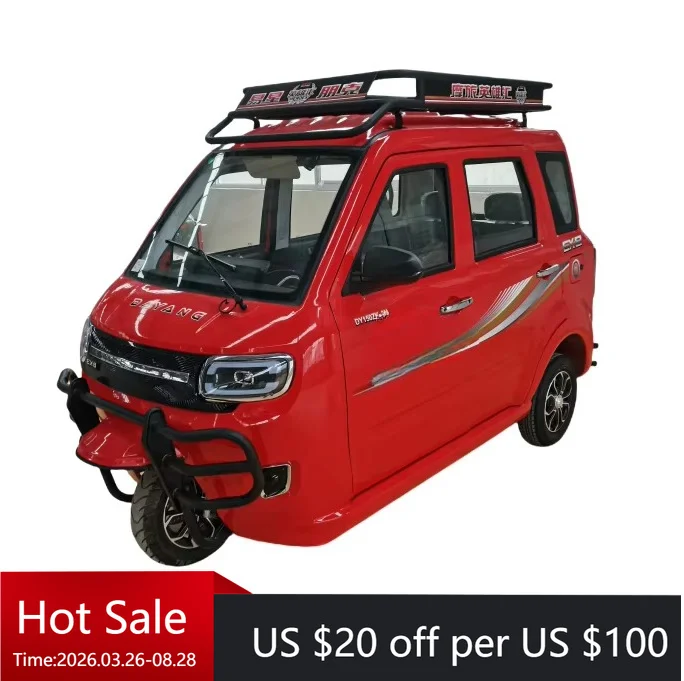 Yc Enjoy the slow life of the tricycle, which can carry people and goods, and park well, which is very fuel-efficient.