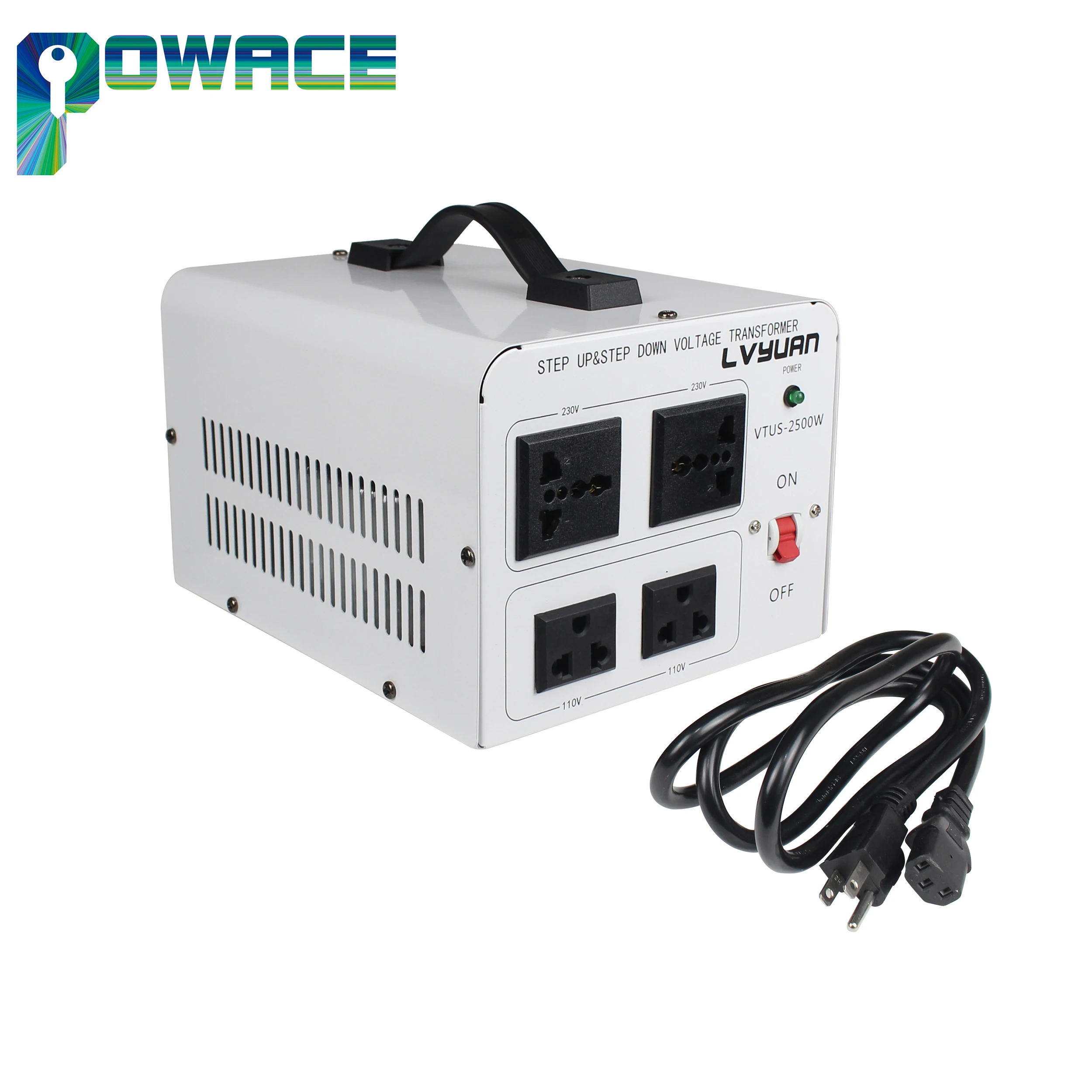 Bidirectional Power Supply Voltage Transformer Changer 110V To 220V Or 220V to 110V With Circuit Breaker Protection