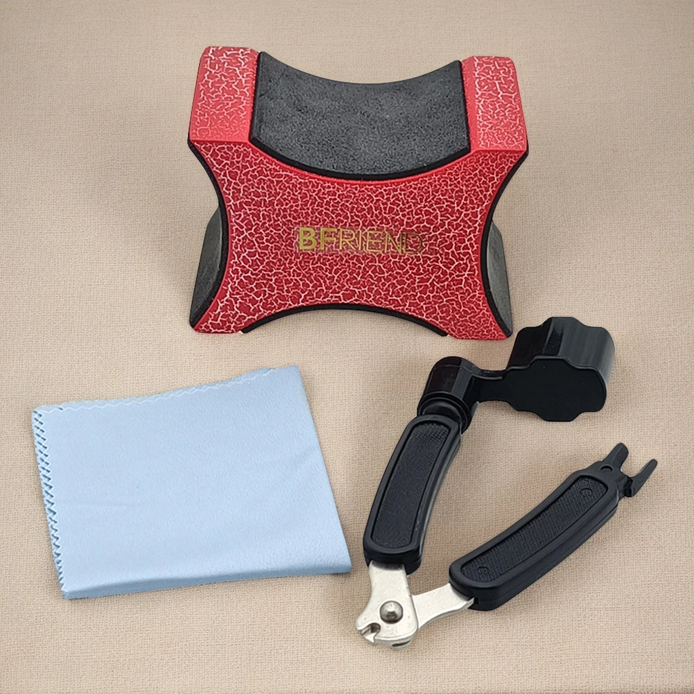 Berço de pescoço de guitarra, instrumento de cordas de madeira, ferramenta luthier, limpeza de guitarra, configuração luthier, ferramentas de reparo para trocar cordas