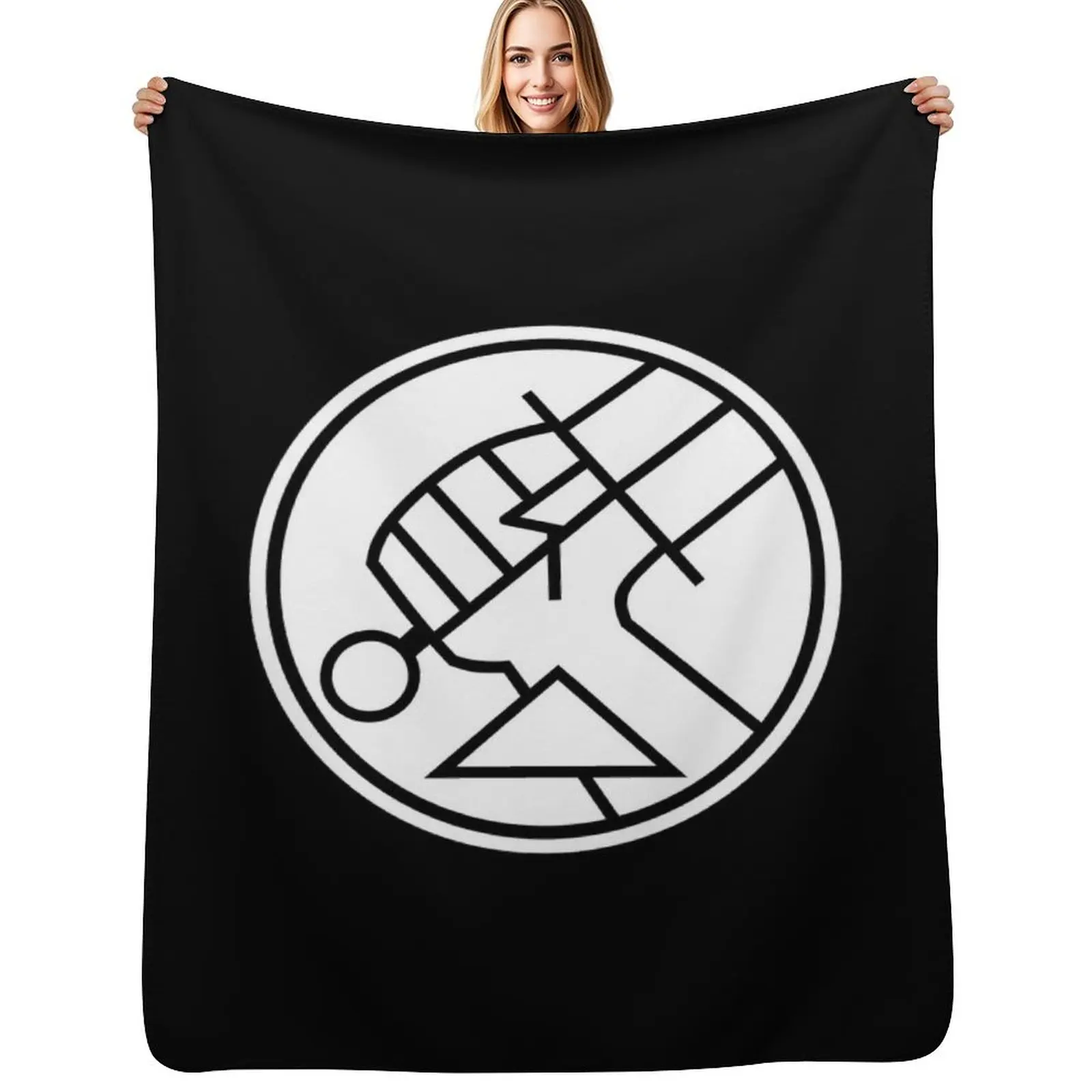 

hellboy bprd Throw Blanket Blankets Sofas Of Decoration cosplay anime manga Blankets For Bed Blankets