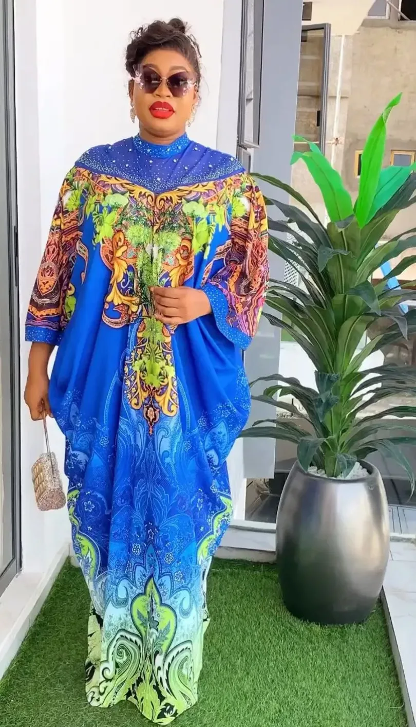 

Африканские платья для женщин Vetement Femme Dashiki Abaya принт Макси платье осень Новая африканская одежда Дашики Анкара платья