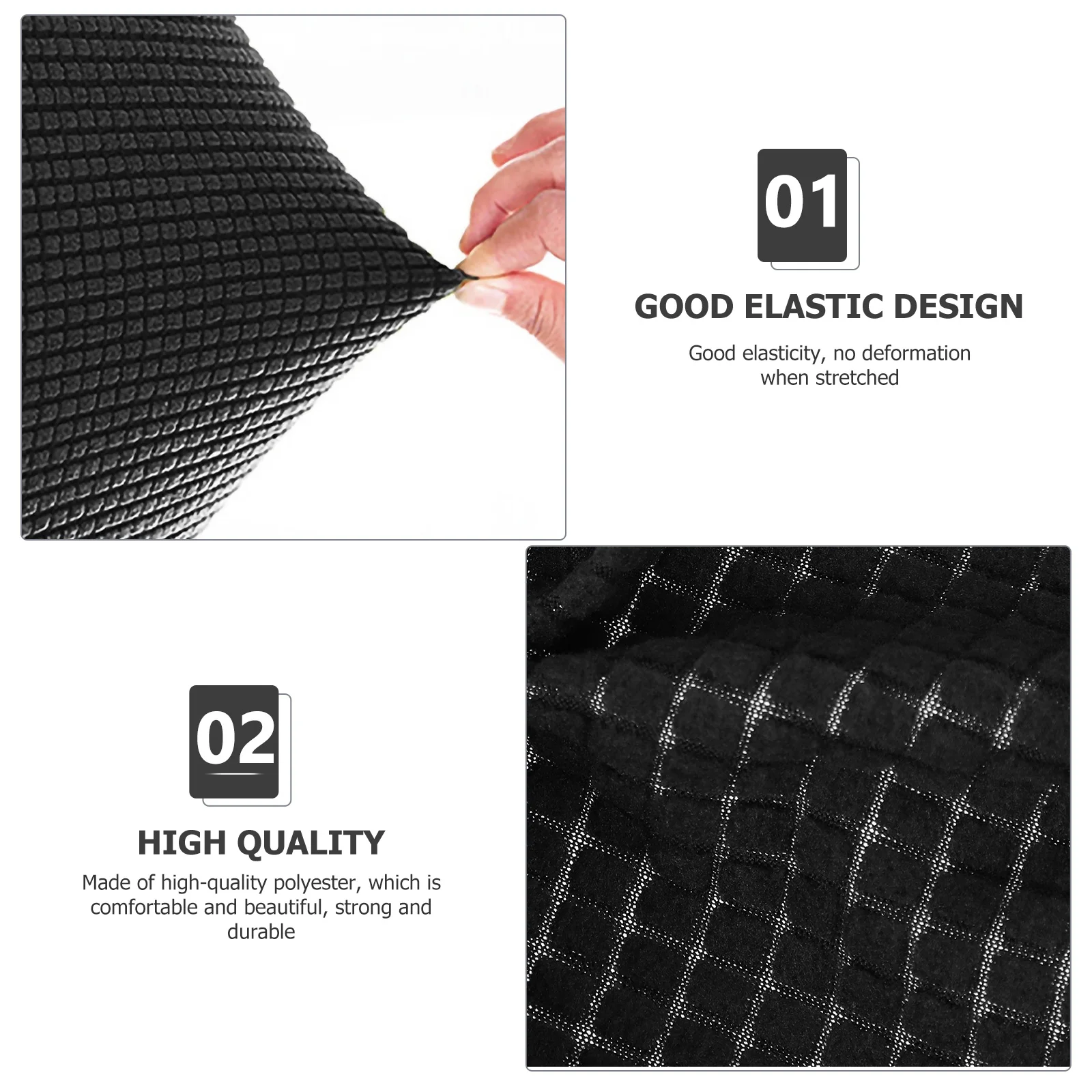 2Pcs Stylish Round Stool Sleeves High Quality Polyester Furniture Protector for Hotel Dining Room Home Decor Comfortable Elastic