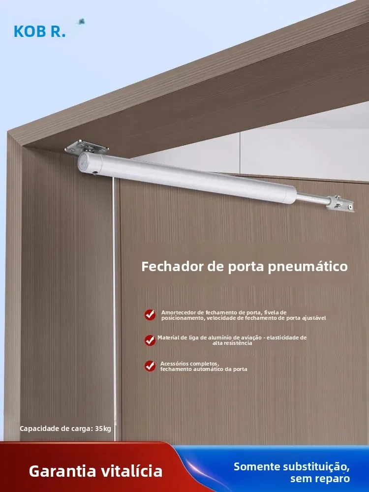 Fechador de porta pneumático para porta de fogo doméstico-fechado automático amortecedor pneumático posicionamento porta mais próxima uso doméstico simples
