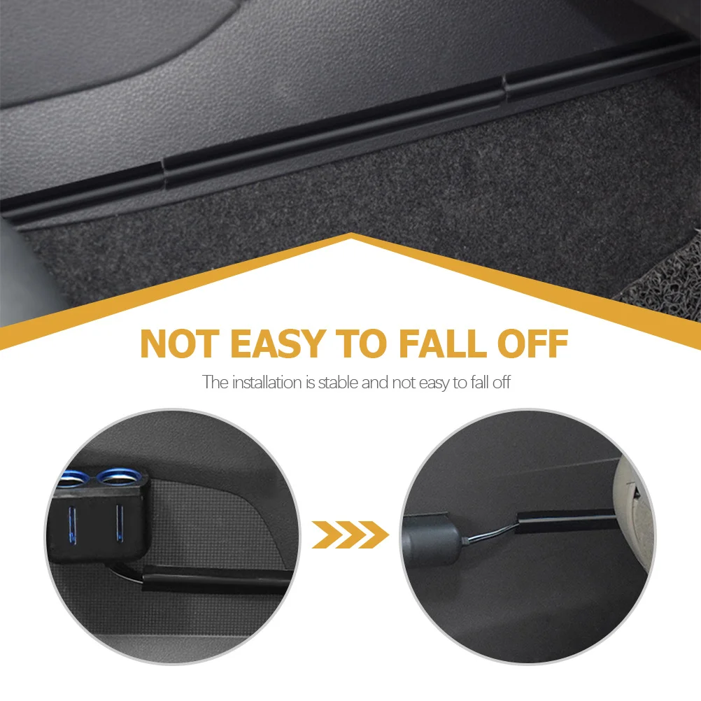 

4Pcs Car Cord Clips PVC Adhesive Cable Organizers Wire Holders for Car Interior Cable Management Headphones Chargers