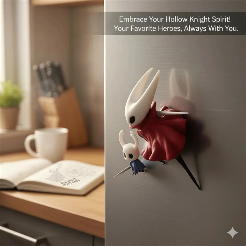 

Game Hollow Knight: Silksong Hornet Cosplay Doll Resin Figure Model Desktop Ornament Accessories Refrigerator Magnet Prop