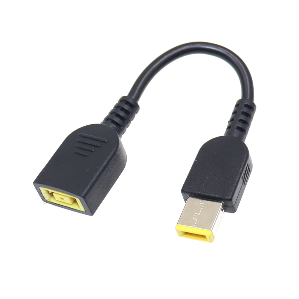 อะแดปเตอร์แปลงไฟ DC สี่เหลี่ยม USB ตัวผู้เป็นตัวเมียสายต่อพ่วงสำหรับอะแดปเตอร์ชาร์จ ThinkPad ของ Lenovo