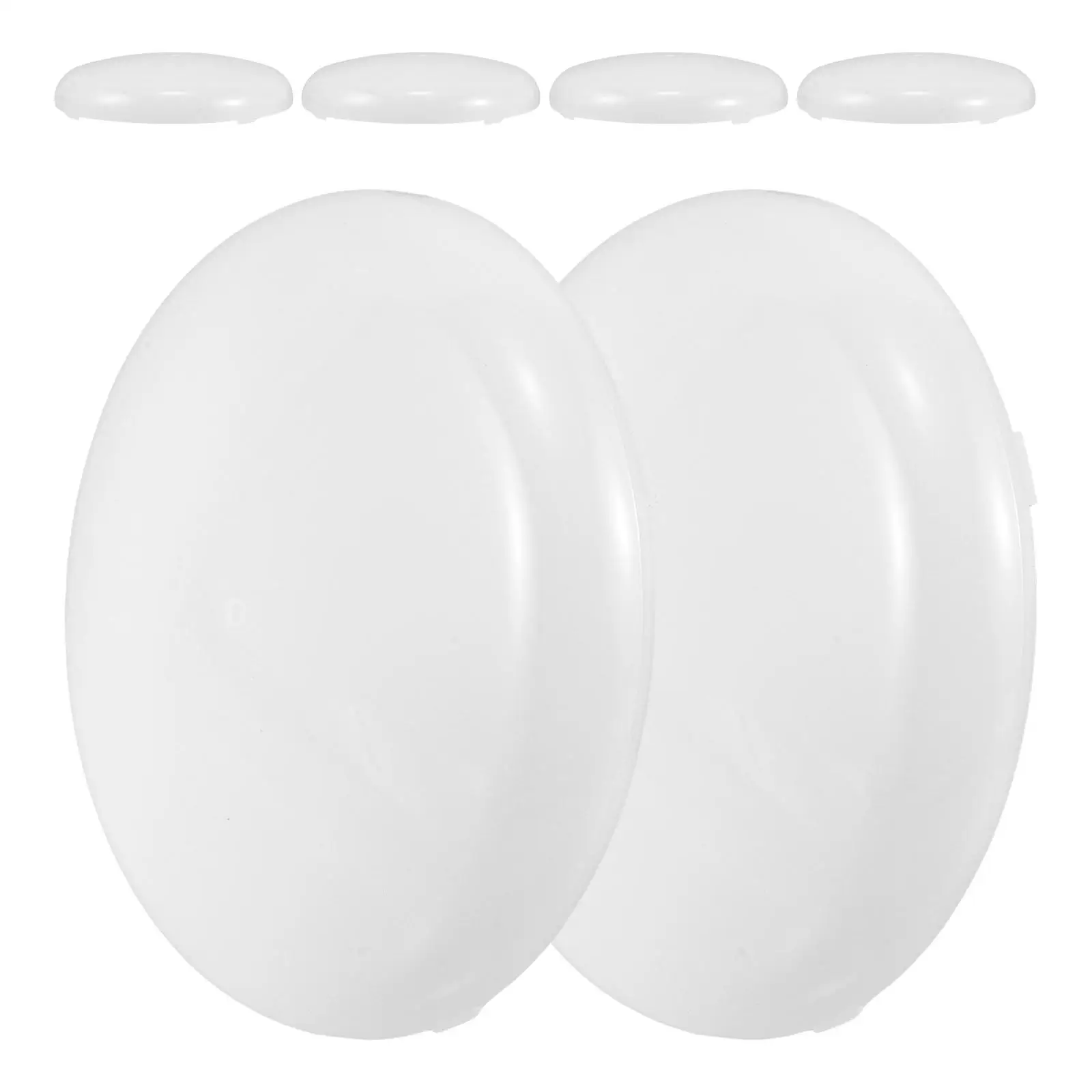 6 Pcs Lampshade Covers White Clip on Light Bulb Dryer Ceiling Fan Diffuser Bright LED Clamp Earth Office