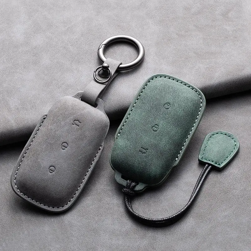 PU Leather Smart Key Cover for Geely Car Case Shell 1 2 3 4 Button Anti Lost Sleek Design For Urban Drivers