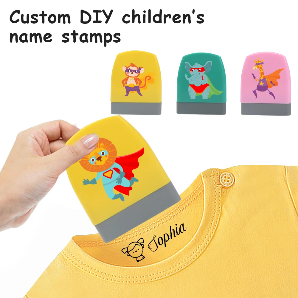 1 Stück personalisierte Namensstempel-Tiermuster, perfekt für die neuen Semester-Feiertagsgeschenke und Valentinstagsgeschenke