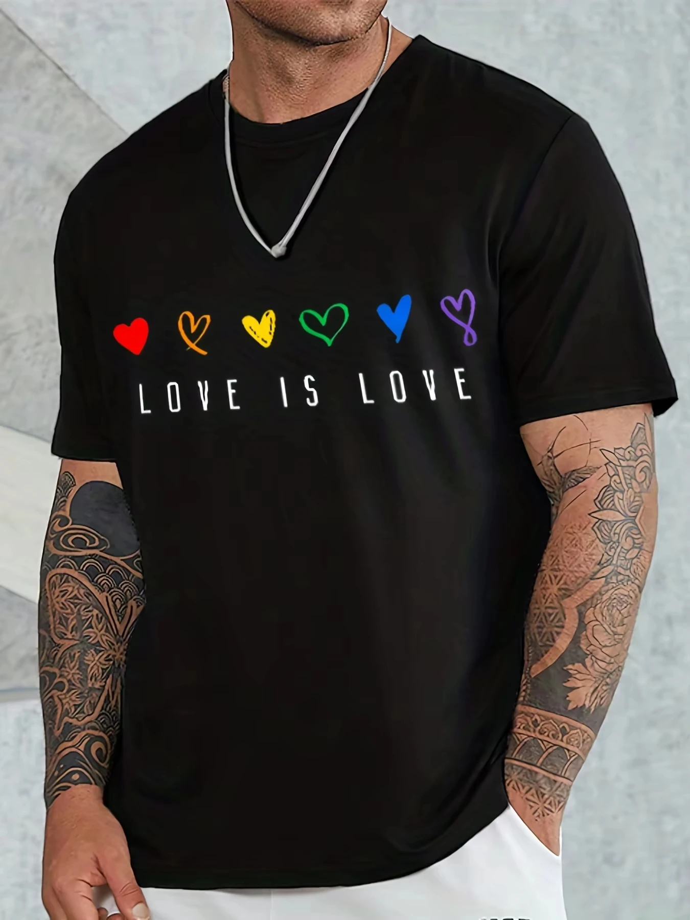 T-shirt Homme Tendance Été 2026 – Imprimé Arc-en-ciel Fier et Fiable – Idéal pour le Quotidien, les Sports de Plein Air, les Fêtes et le Style Urbain – Manches Courtes